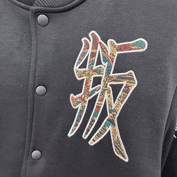 Japanese Samurai Tapestry Back Men’s Bomber Jacket Rebel Vengeance Medium - Picture 6 of 13